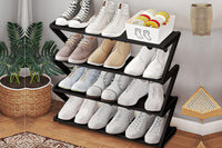 4 Tier Shoe Rack Storage Organizer Shelf Stand Shelves Shoe Storage