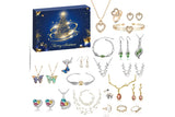 24-Day Jewelry Advent Calendar – Bracelets Necklaces Earrings Kit