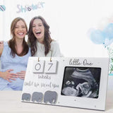 Sonogram Picture Frame with Baby Countdown Weeks
