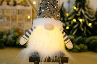 Christmas Gnome Xmas Decor with LED Light and Bling Hat