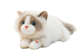 Fluffy Cat Plush Toy Soft Lying Ragdoll Cat Doll