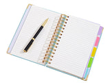 A5 Notebook 300 Pages PU Leather Cover Journal with Ruler Bookmark