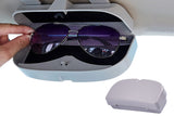 Car Sunglasses Holder Case Box Glasses Clip Auto Visor Card Ticket Organizer