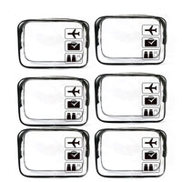 2/4/6Pcs PVC Clear Travel Makeup Storage Bag