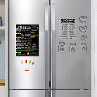 Magnetic Dry Erase Menu Board Sticker Set for Fridge