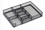 Mesh Drawer Organizer Tray with 6 Adjustable Compartments