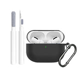 Silicone Protective Case for Apple AirPods Series with Cleaning Pen and Keychain