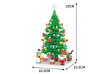 Advent Calendar Christmas Tree Building Set with LED Light String