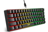 Mini Gaming Keyboard and Mouse Combo Wired K68 RGB Streamer