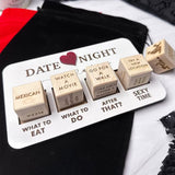 Date Night Dice After Dark Edition Wooden Dice Game for Couples