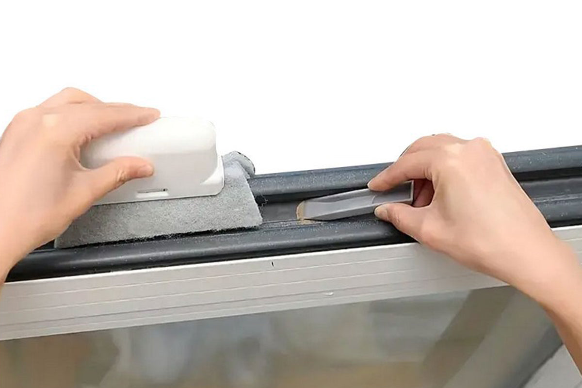 Home Handheld Window Groove Door Rail Cleaning Brush Dust Cleaner Kitc ...