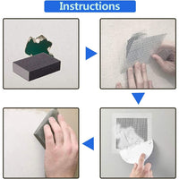4 Pieces Self-adhesive Drywall Patch Aluminum Mesh Wall Repair Kit
