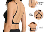 3pcs Women Seamless Bra No Underwire Backless Bralette Push Up Bra