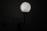 Smart Voice Control Moon Night Light USB Plug-in Flexible Gooseneck Dimmable LED Bedside Lamp