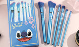 6 Pieces Stitch Inspired Spectrum Makeup Brushes Set