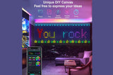 Smart Curtain Lights Bluetooth App Control DIY RGB LED String