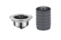 Kitchen Sink Drain Strainer and Stopper Combo Stainless Steel Sink Aid