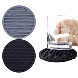 6Pcs Round Silicone Drinks Coasters Coffee Cup Mats Pads
