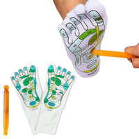 Acupressure Reflexology Socks with Acupressure Point Pen