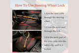 Car Steering Wheel Lock Seat Belt Buckle Security Lock for Vehicle Safety