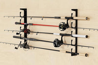 Fishing Rod Rack Vertical Holder Horizontal Wall Mount Boat Pole Stand