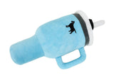 Tumbler Shaped Squeaky Dog Toy Squeaky Pet Toy with Embroidered Puppy Pattern