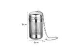 Tea Infuser Strainer Fine Mesh Tea Ball Holder with Chain Hook and Lid