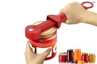 Bottle Opener Multifunctional Beer Adjustable Stainless Steel Jar Lid Gripper