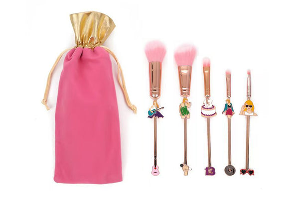 5PCS Popular Singer Taylor Theme Makeup Brushes Set