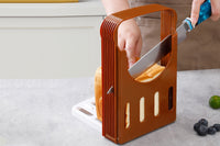 Bread Cutter Foldable Toast Cutter for Home Baking