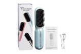 Portable Cordless Hair Straightener Brush Anti-Scald