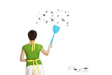 Plastic Fly Swatter Manual Swat Pest Control with Long Handle