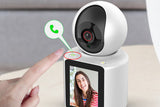 Security Camera with Screen Two Way Audio with 32GB Card