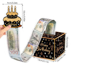 Happy Birthday Money Box for Cash Gift Set Pull-Out Surprise Box