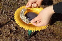 Sunflower Standing Bird Feeder Bird Bath Feeders Bowl for Outdoor