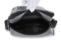 Men's Oxford Crossbody Shoulder Bag with Adjustable Strap