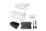 Stainless Steel Dual Grill Rack for Ninja Air Fryer DZ201 DZ401