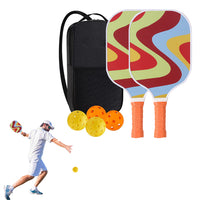 Fiberglass Surface Pickleball Rackets Set with Balls and Carry Bag