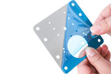 10PCS Cabinet Hinge Repair Plate Stainless Steel Kitchen Cupboard Door Fixing Bracket with Screws