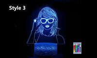 Taylor Swift Inspired 3D Acrylic LED Night Light with Remote Control and Smart Touch