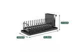 Dish Drying Rack Plate Rack Storage Rack with Water Tray