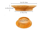 Set of 2Pcs Wine Glass Charcuterie Topper Bamboo Wine Glass Topper Coasters Food Tray