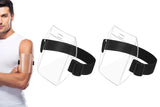 5Pcs Clear Arm Badge Holder Adjustable Armband ID Card Holder