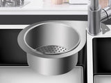 2Pcs Swan Shaped Stainless Steel Kitchen Sink Strainer Anti-Clog Drain Filter with Handle for Food Residue