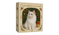 2D Cat Advent Calendar with 24 Acrylic Kitten Ornaments Christmas Countdown