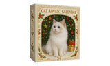 2D Cat Advent Calendar with 24 Acrylic Kitten Ornaments Christmas Countdown