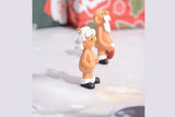 2Pcs 8cm Resin Santa Claus Pendants Christmas Hanging Decorations