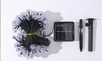 Solar-Powered Ball String Lights Outdoor Decorative Lighting
