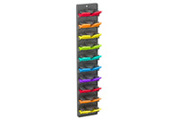 Wall Mount Closet Hat Organizer Rack Holder Built In Spring Clips