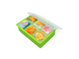 Silicone Ice Tray Mold with Lid Makes 6 Large Cubes